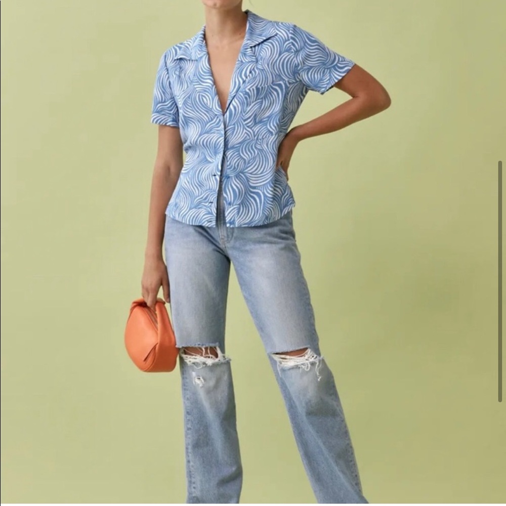 Reformation Cuba top- size XS- color splash
